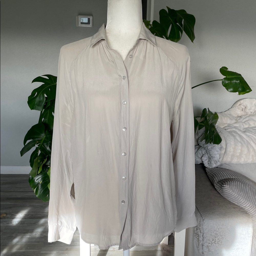 Everlane 100% Silk Blouse Sz M